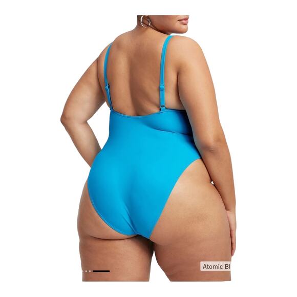 Good American Always sunny one piece swimsuit blue size 8 (5XL) - Picture 7 of 8